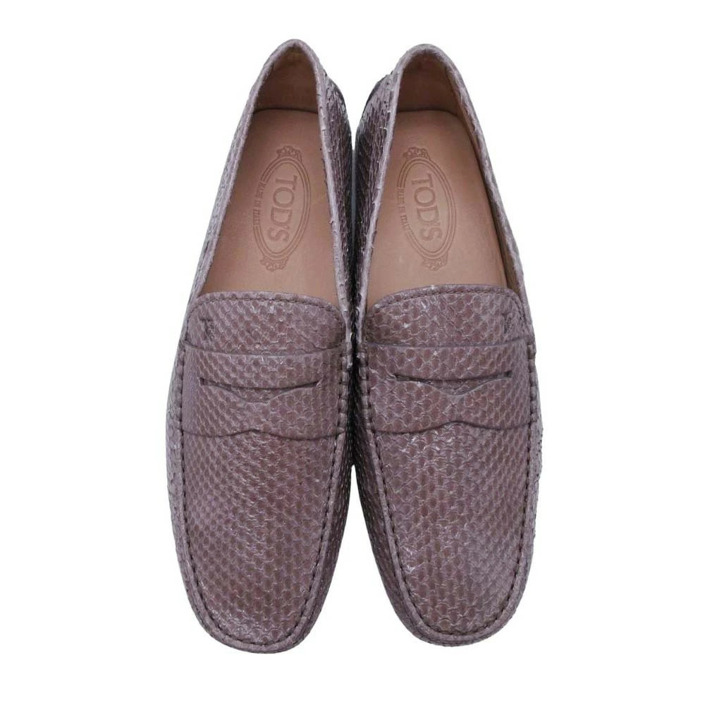 TOD S Python Gommini Driving Shoes Coin Loafers P… - image 3