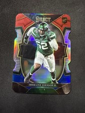 2022 Select Jermaine Johnson II #90 RC Red White & Blue Prizm Die Cut Jets