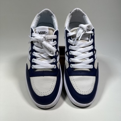 Vans Men\'s Lowland Cc Leather Two Tone Skate Shoes Black True Blue White NWT Vans Men main image 3