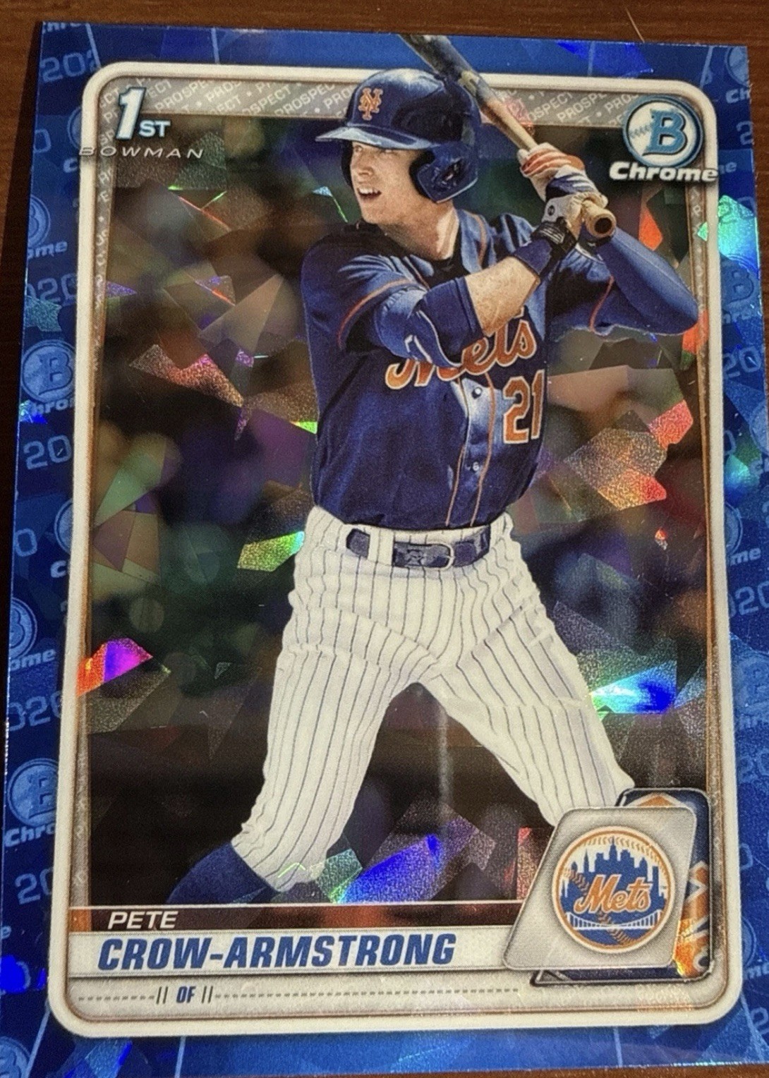 2020 Bowman Chrome Draft Sapphire Edition - Pete Crow-Armstrong #BD-72 (RC)