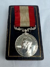 George V Rocket Apparatus Long Service Medal To James Scott In Case of Issue.