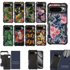 For Pixel 10 / Pixel 10 Pro DUAL TACTICAL Hybrid Two Piece Case Floral