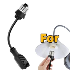 3 Outlet Light Socket Adapter Convert E26 E27 Bulb Socket to 3 Prong Outlet Cord
