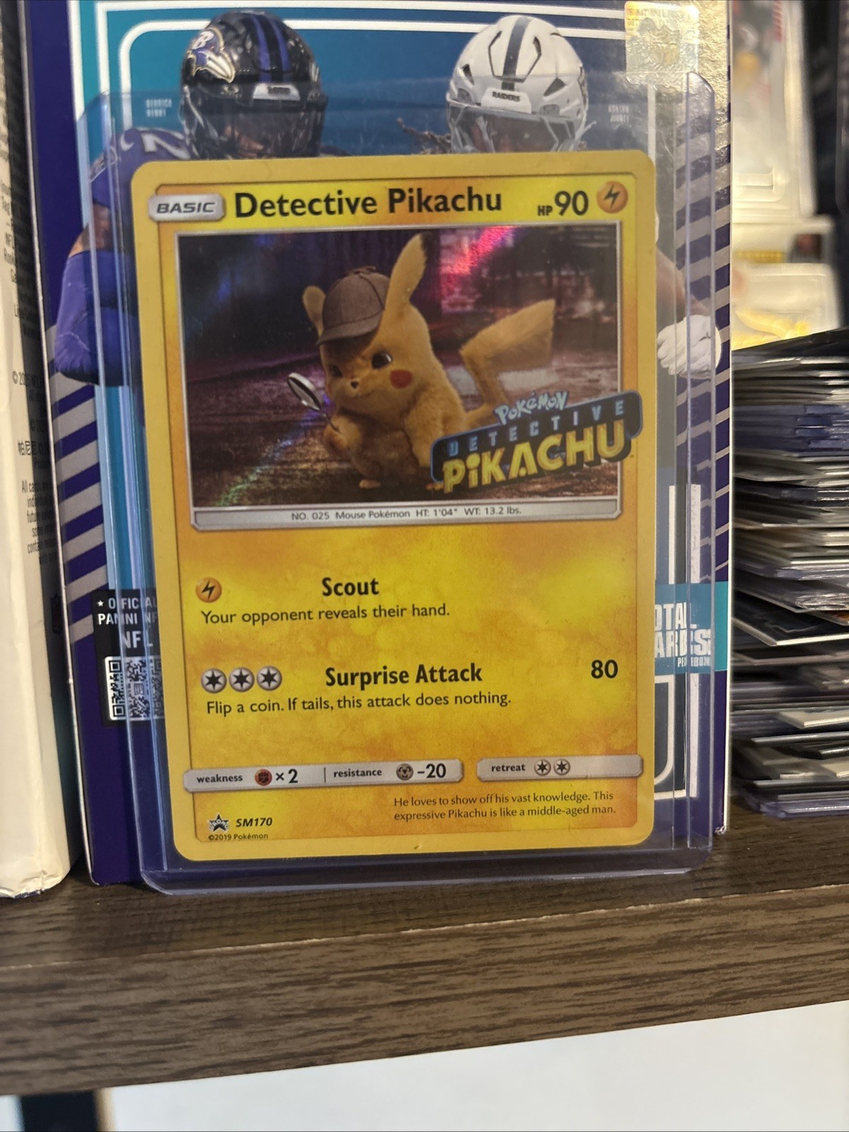Detective Pikachu SM170 STAMPED Holo Black Star Promo Pokemon 2019