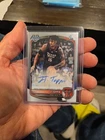 2025-26 Bowman Basketball #CPA-JT JT Toppin Chrome 1st Bowman Auto Texas Tech