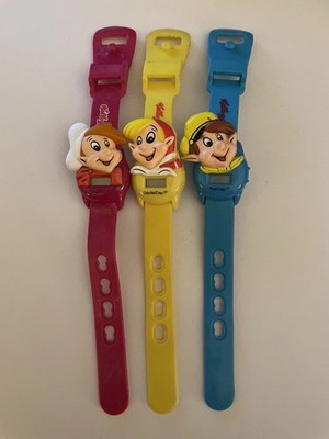 Kellogg's Snap Crackle And Pop Watches Lot of 3 Rice Krispies Watch