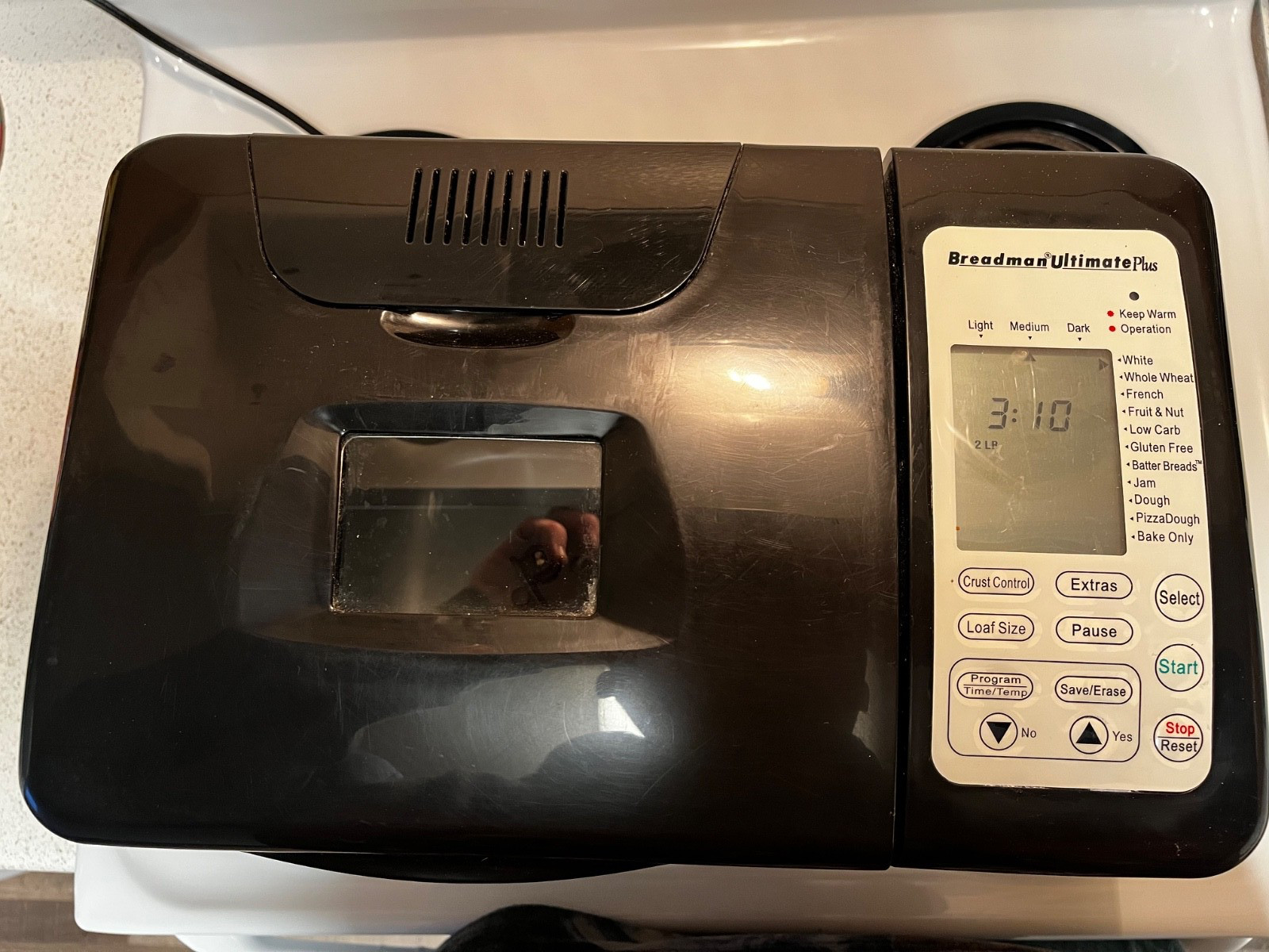 Breadman Ultimate Plus Model TR2500BC Stainless 1.5 - 2LB Bread Maker, Excellent