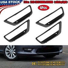 4pcs Driver Passenger Fog Light Cover For 13-15 Honda Accord Sedanwfog Light