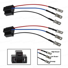 2x H4 9003 HB2 Wire Harness 4x6" 5x7" 7x6" Headlight Connector Adapter Socket