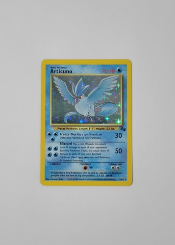 Articuno 2/62 Holo Fossil Pokemon NM