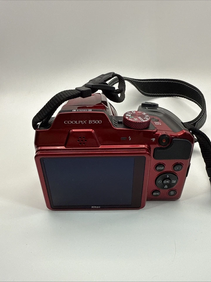 Nikon Coolpix B500 16MP Digital Camera Red 40x Optical Zoom (WORKS) (READ DESC) - Image 2 of 4