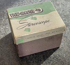 Sawyers View Master Stereoscope 3D Black Plastic W/ Original Box Vintage