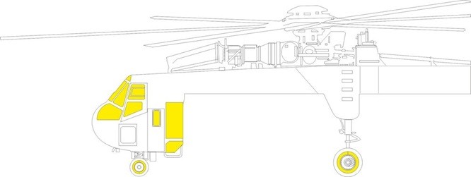 Eduard Accessories JX308 - 1:35 CH-54A TFace 1/35 ICM - New