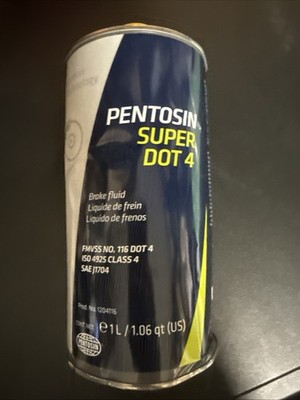 Pentosin 1204116 Corrosion Resistant Super Dot 4 Brake Fluid; 1 Liter