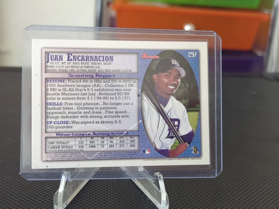 1998 Bowman - Juan Encarnacion #297 - Image 2 of 2