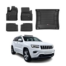 Omac Premium Floor Mats Cargo Liners For Jeep Grand Cherokee 2013-2015 Black