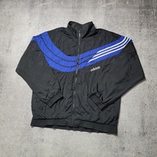 ADIDAS EQUIPMENT VINTAGE JACKET 90s SOCCER TRAINING JACKET TRACK TOP MENS SIZE L