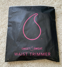Sweet Sweat Waist Trimmer Band Women  Men - Trainer Belt - Black Pink Size S