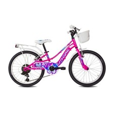 city girl 20 6v bici city bimba 20 6v acciaio fucsia 6-8 anni B40201020 MYLAND b