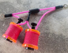1" 8-32 Tattoo Machine Parts Coils 8 Wrap Chameleon Pink washers Neon Hot Pink