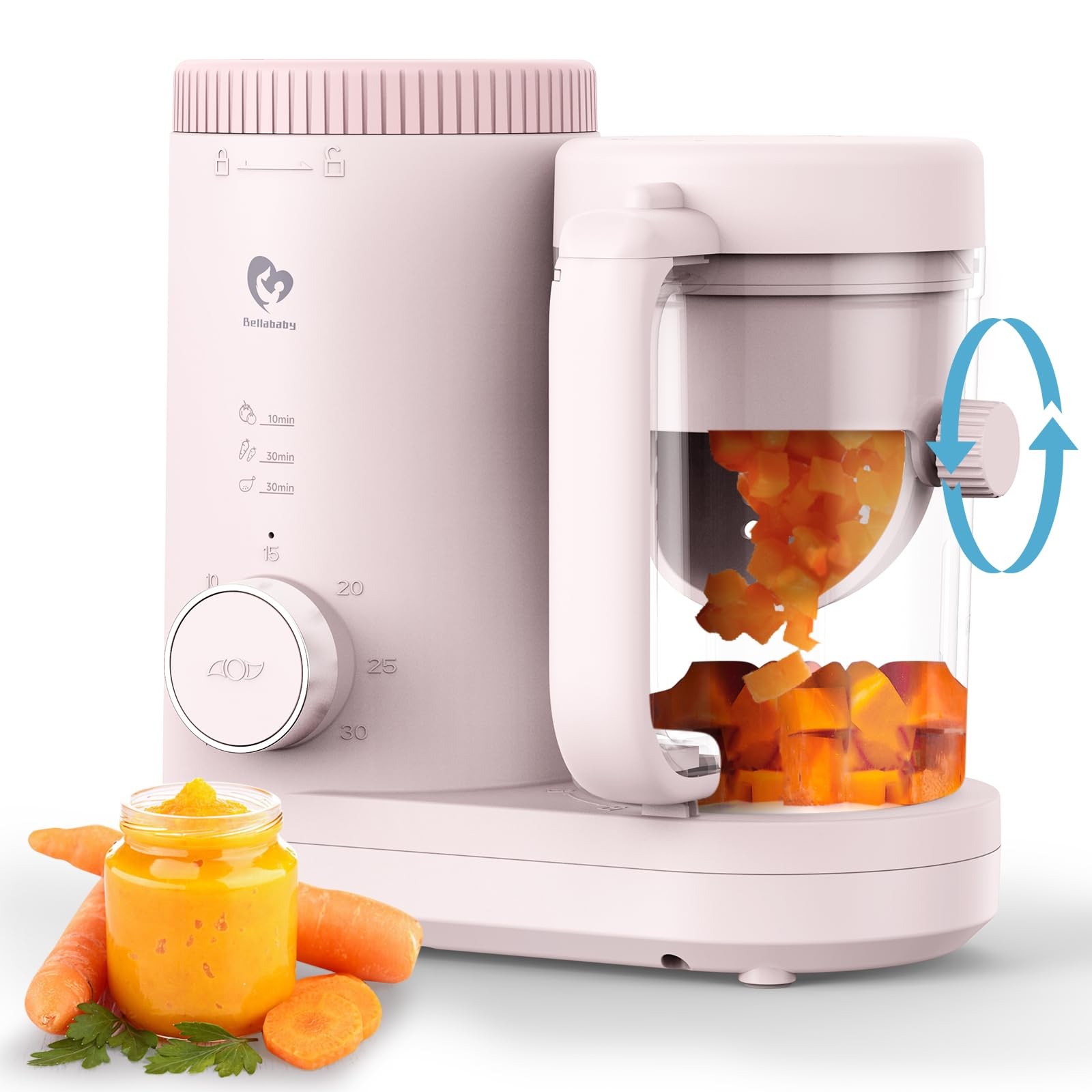 Baby Food Maker Baby Food Processor, Puree Blender Steamer w