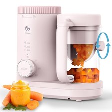 Baby Food Maker Baby Food Processor, Puree Blender Steamer with Reversible St...