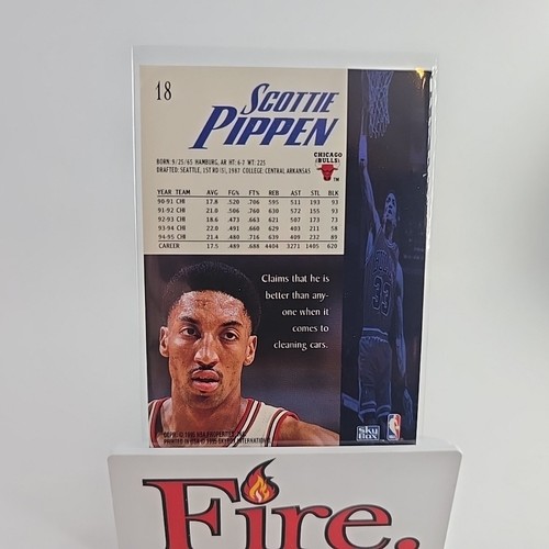 1995-96 Skybox Premium - #18 Scottie Pippen Chicago Bulls - Picture 4 of 5