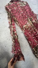 Just Cavalli Vintage Y2K 90s Silk Floral Ruffle Pleated Maxi Dress Belt Size 40