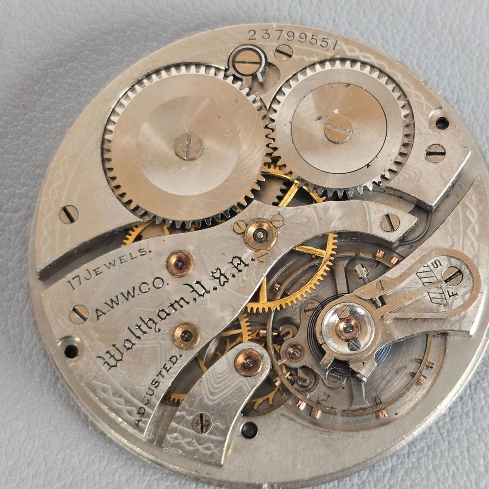Reloj Bolsillo Waltham Movimiento Grado No. 1235 1924 12s 17j para piezas o reparación Foto 2 de 4
