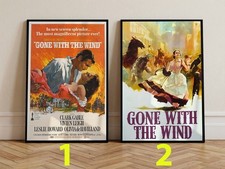 Gone With the Wind Classic Romance Movie Poster