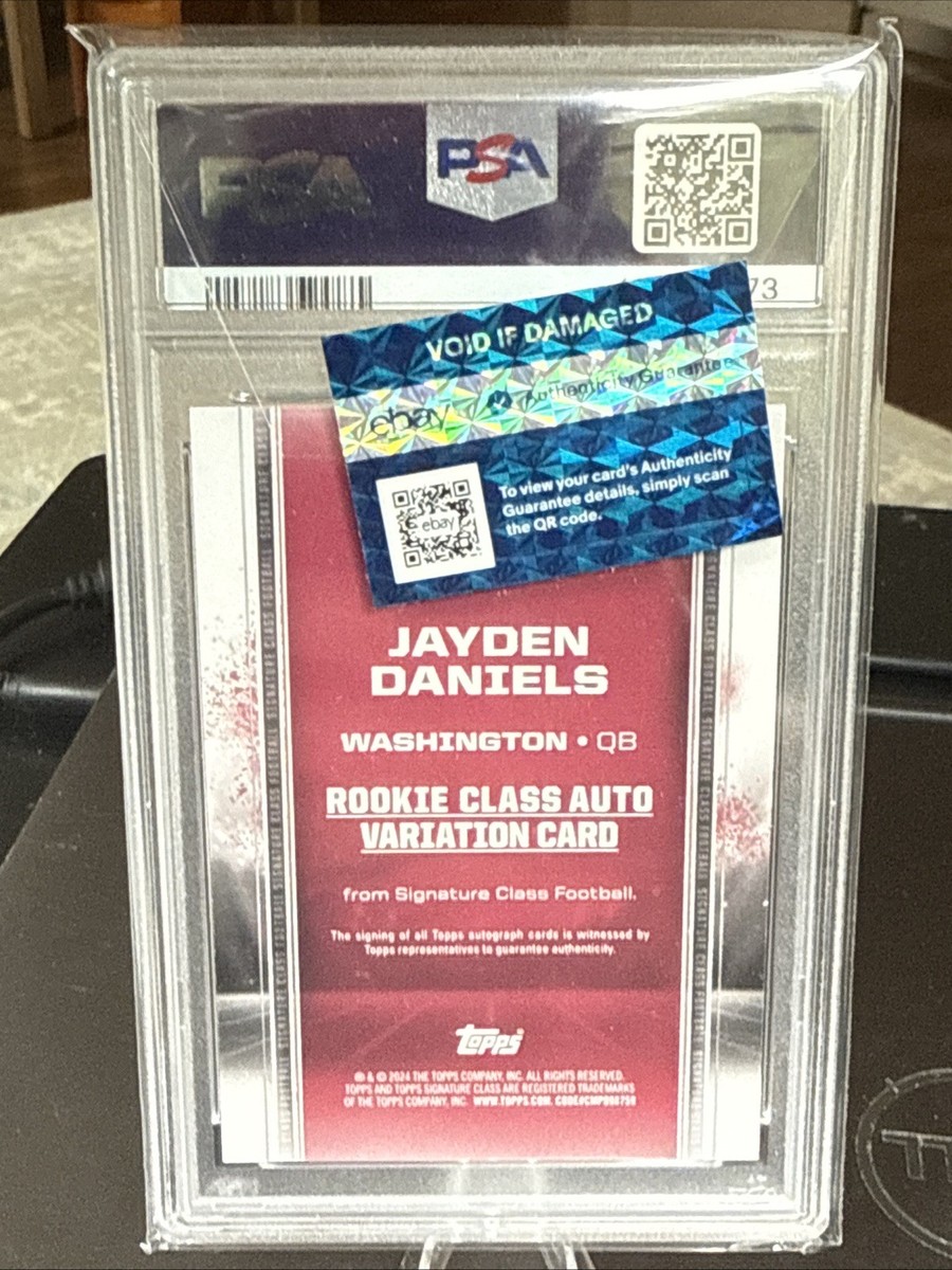 2024 Topps Signature Class Jayden Daniels RC Variation #RCAJD PSA