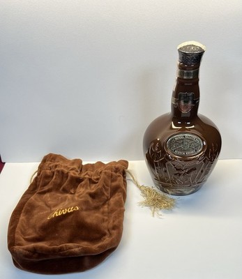 Chivas Royal Salute 21 Years Old Whisky Brown Bottle In Box With Velvet BagEMPTY