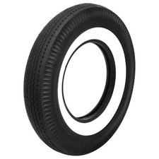 Coker Firestone Vintage Bias Tire 6.70-15 Bias-ply Whitewall 568810 Each
