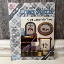 Plaid's Cross Stitch Collection Leaflet #8123 Amish God Gave Me Thee SC Vtg