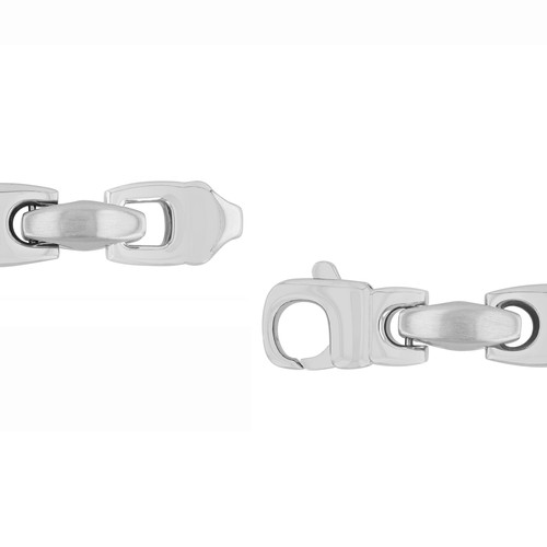 Men's Stainless Steel 9" Mariner Bracelet - Hypoallergenic, Secure Lobster Cl... - Picture 5 of 7