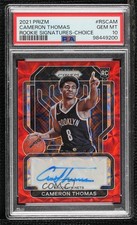 2021-22 Prizm Rookie Signatures Choice Cameron Thomas PSA 10 GEM MT Auto 0d59