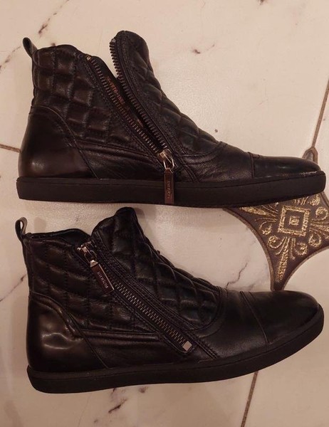 Women Carlo Pazolini Boots Black Leather 36