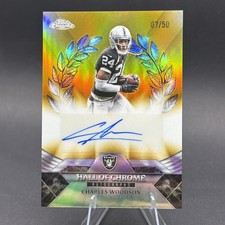 Topps 2025 Chrome Hall of Chrome GOLD Auto Charles Woodson HOCA-CW Auto /50