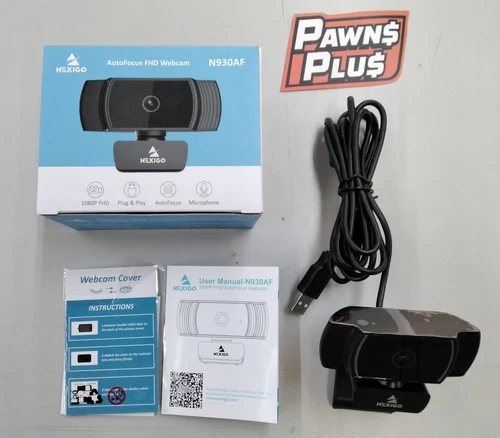 NexiGo N930AF Webcam with Microphone for Desktop, Autofocus, Webcam for Laptop