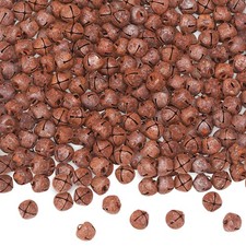 Augshy 200Pcs Rustic Christmas Jingle Bells, 2/5 Inches 0.4 Inch, Rusty