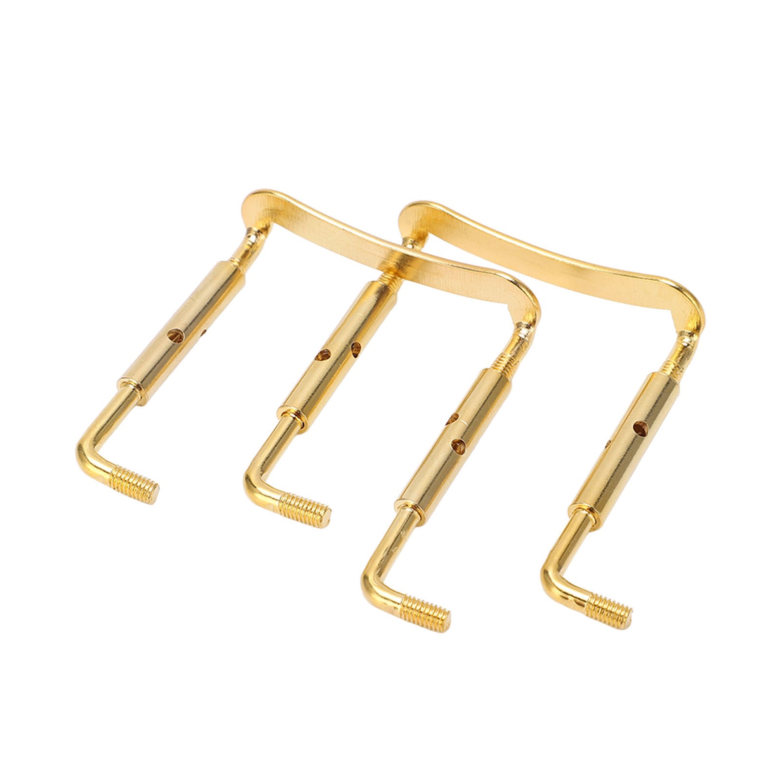 2PCS 4/4 Violin Chinrest Screws Chin Rest Metal Clamp Fittings Stringed Instrume
