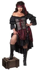 Brand New Adult Women Pirate Wench Plus Size Costume