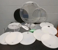 Lot of (17) Evans Remo Ludwig Mapex SPL Various Sizes 14in 10in 16in 22in