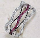 2CT Heat Treated Rubellite Tourmaline 925 Sterling Silver Ring Jewelry Sz 7 N3 — photo 2