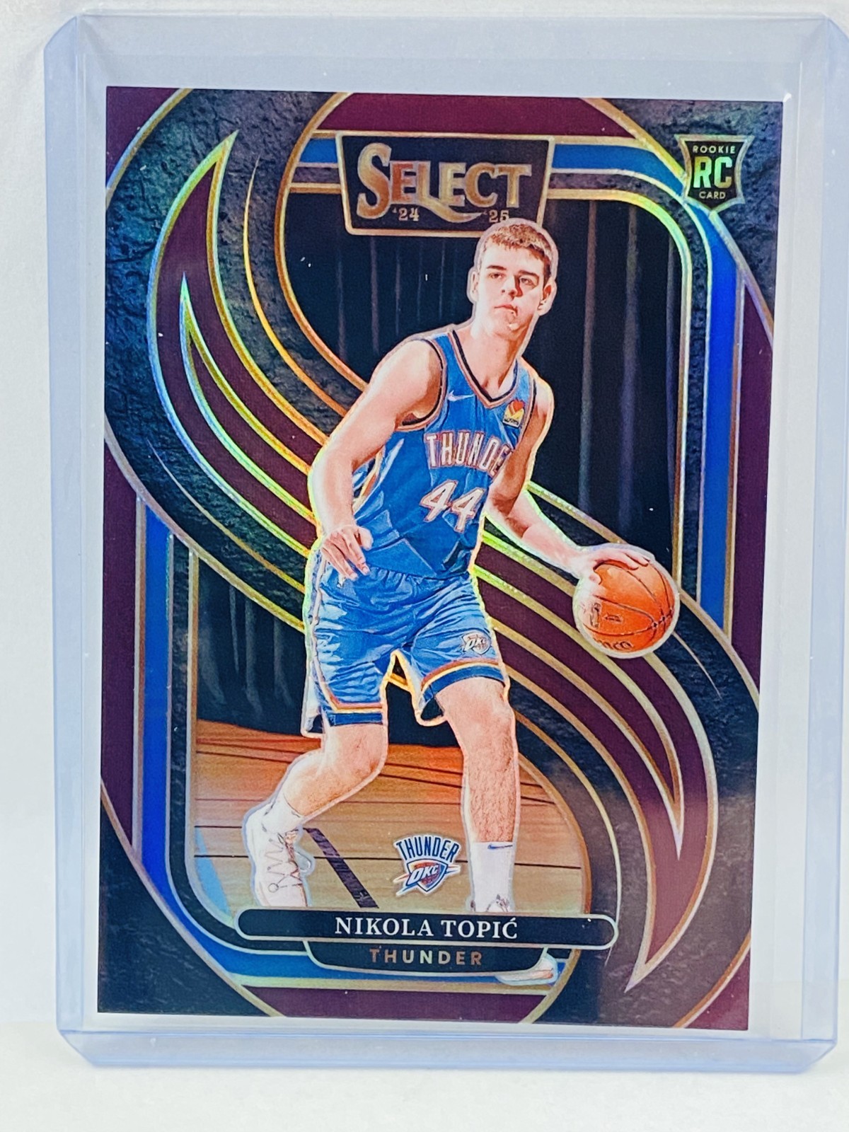 2024-25 Panini Select Nikola Topic RC Premier Level Maroon #097/175
