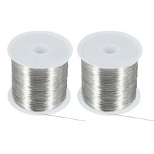 164Ft 28 Gauge Jewelry Wire, Jewelry Beading Wire 50M/0.3mm Silver Pack of 2