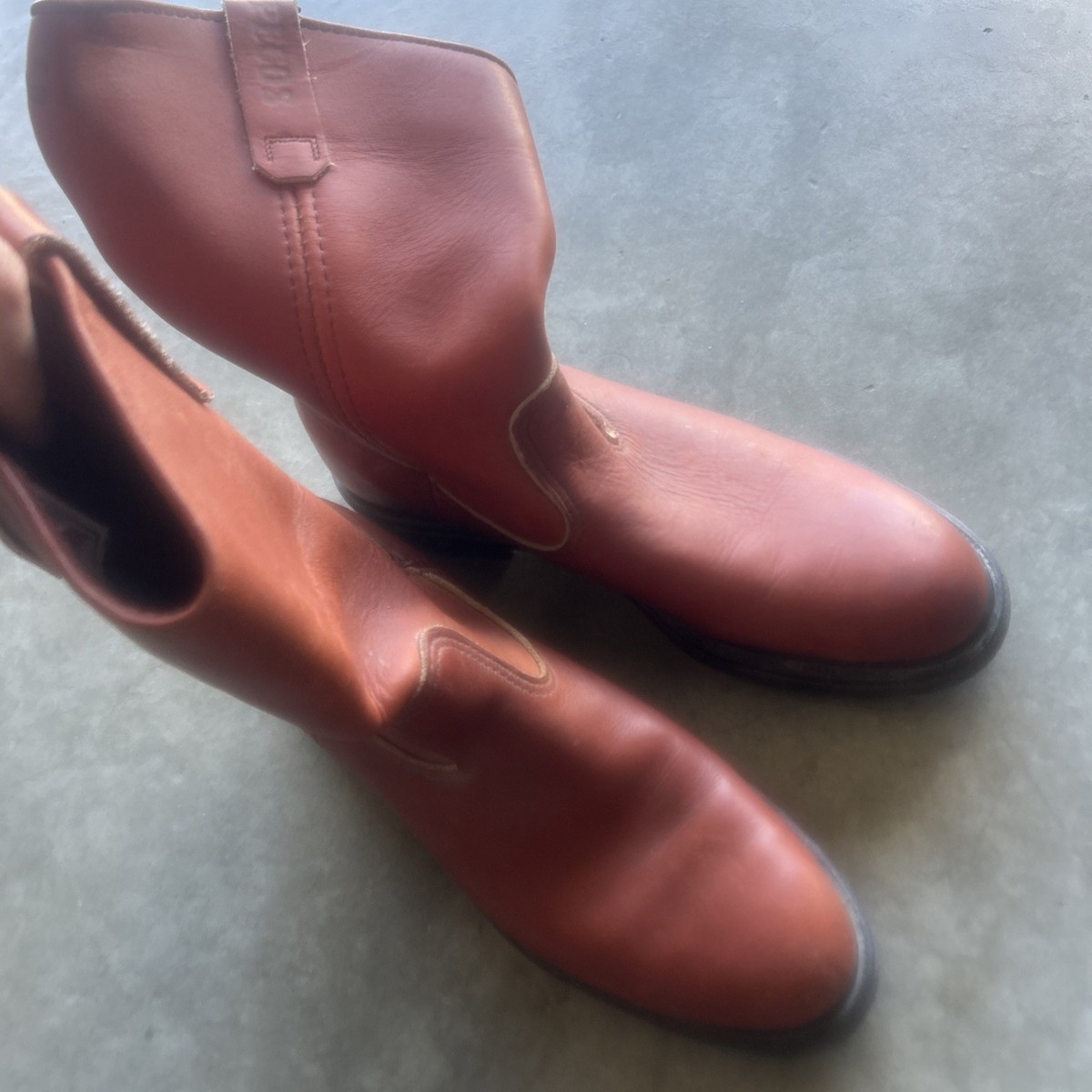 Vtg Red Wing 1104 Pecos Pull on Work BOOTS Mens Sz 10.5c Mfg 