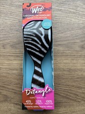 Wet Brush Detangler Hair Brush - Safari Zebra NIB