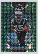 2023 Panini Mosaic Rookies Green Mosaic Prizm Jonathan Mingo #336 18o1