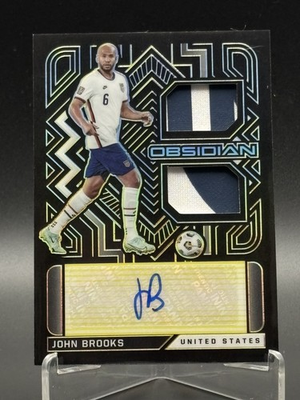 #ad #ad JOHN BROOKS AUTOGRAPH 2 COLOR DUAL PATCH 10 2021 Obsidian USMNT $55.00